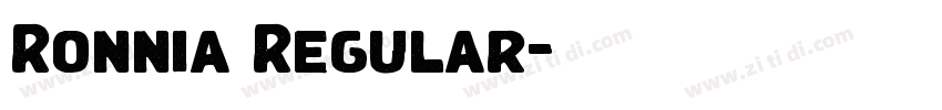 Ronnia Regular字体转换 Ronnia Regular字体转换